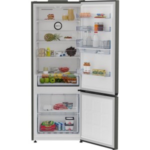 Réfrigérateur combiné - BEKO série b100 - B1RCNE534DG - 2 portes - Distributeur d'eau - 475 L - 70 x 74,5 x 187 cm - Gris Ma