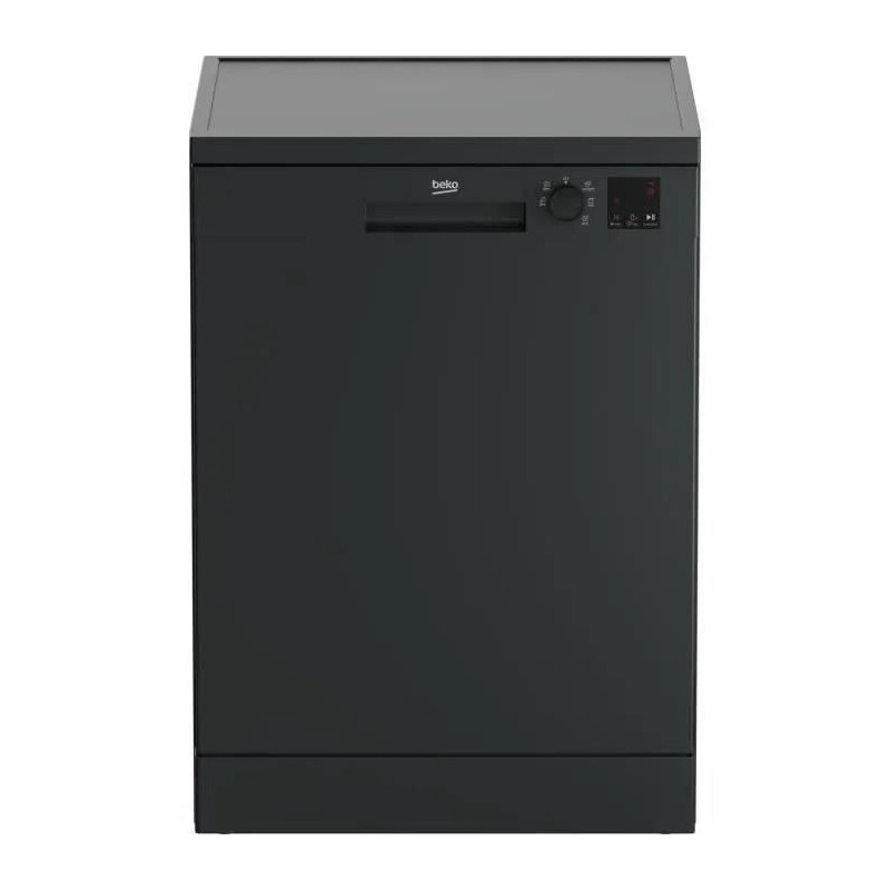 Lave-vaisselle pose libre BEKO b100 DVN06431A - 14 couverts - L60cm - 47dB - Ouverture porte auto - Anthracite