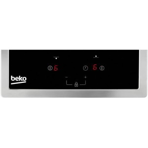 BEKO HDMC32400TX - Keramikglaskochfeld - 2 Zonen - 3000 W - L28,8 x T57 cm - Glasbeschichtung - Schwarz