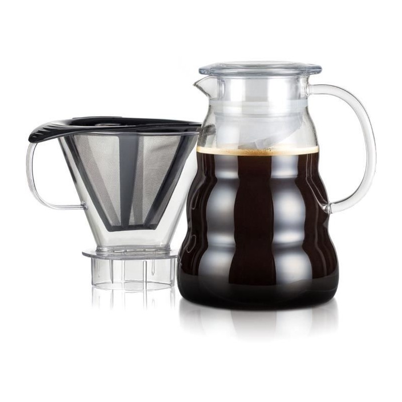 Coffee maker - BODUM - Melior - Permanent stainless steel mesh filter - 8 cups - 1.0 l - Transparent
