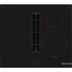 Bosch Table de cuisson aspirante induction 60cm 4 foyers 7400w noir - PVS611B16E