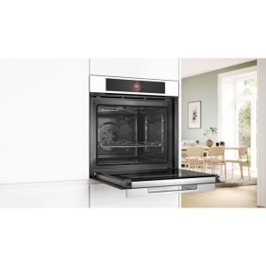 Einbaubackofen – Pyrolyse + Hydrolyse – BOSCH Serie 8 – HBG7741W1 – Weiß – 59,4 x 54,8 x 59,5 cm