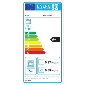 Ecoclean Softclose Multifunktionsofen – BOSCH SER8 – HBG7541B1 Schwarz – Ofenvolumen: 71 l – 14 Kochmodi – H595 x L594