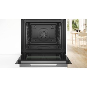 Einbaubackofen – Pyrolyse + Hydrolyse – BOSCH Serie 8 – HBG7741W1 – Weiß – 59,4 x 54,8 x 59,5 cm