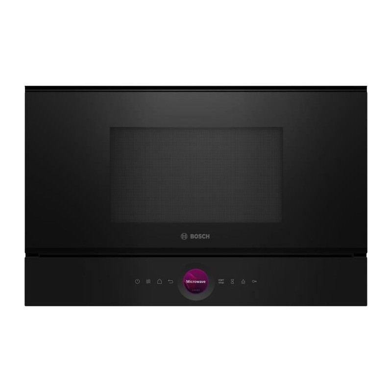 Micro-ondes simple encastrable - BOSCH SER8 - BFL7221B1 - Noir - 21 L - 38,2 x 59,4 x 31,8 cm