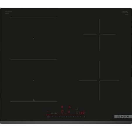 Table induction 60cm - BOSCH SER6 - PVS63KHC1E Noir - 4-foyers - Home Connect - L592xP522 mm