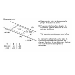 BOSCH 4-Flammen-Induktionskochfeld 52,2 x 80,2 x 5,1 cm PXY83KHC1E Schwarz