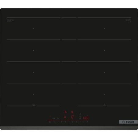 Table induction 60cm - BOSCH SER6 - PXY63KHC1E Noir - 4-foyers - Home Connect