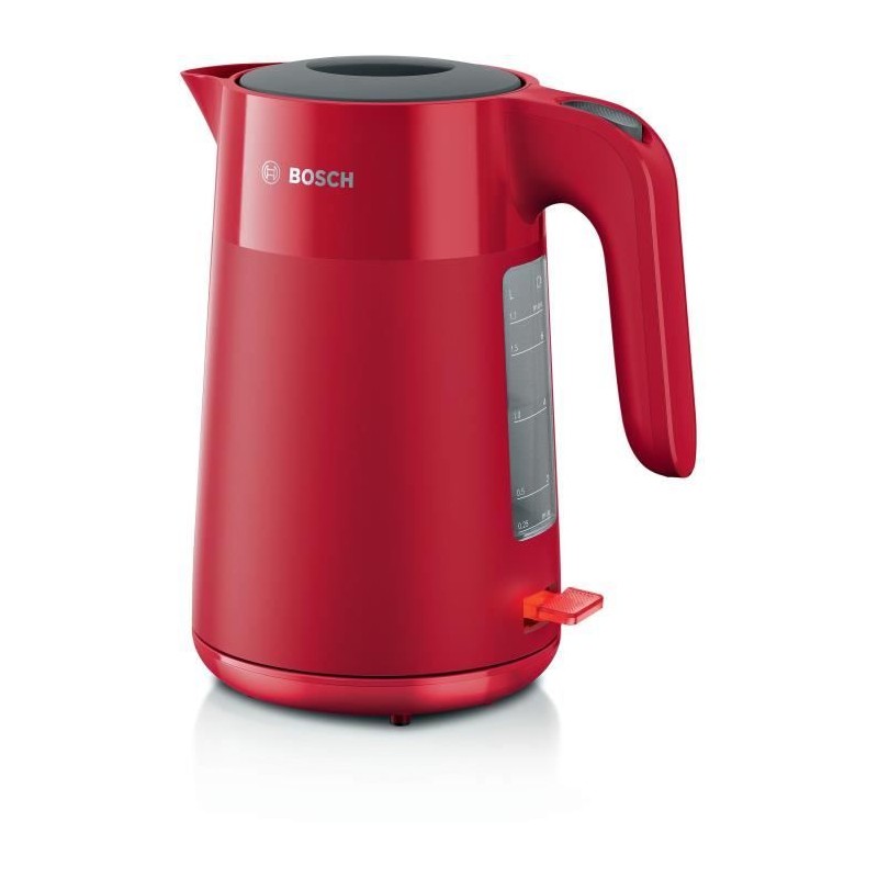 Bouilloire - BOSCH - TWK2M164 MyMoment - Rouge Mate - indicateur de tasses - niveau d'eau visible