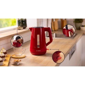 Bouilloire - BOSCH - TWK1M124 MyMoment - Rouge - capacité 1,7L - ba...