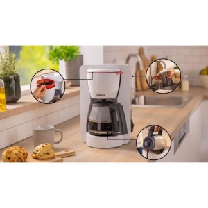 Cafetiere Filtre - BOSCH - TKA2M111 MyMoment - Blanche - Capacité 1...
