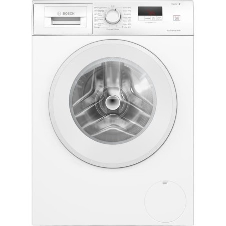 BOSCH SER2 WGE03207FR Bullauge-Waschmaschine – 8 kg – Induktion – L60 cm – 1200 U/min – Weiß