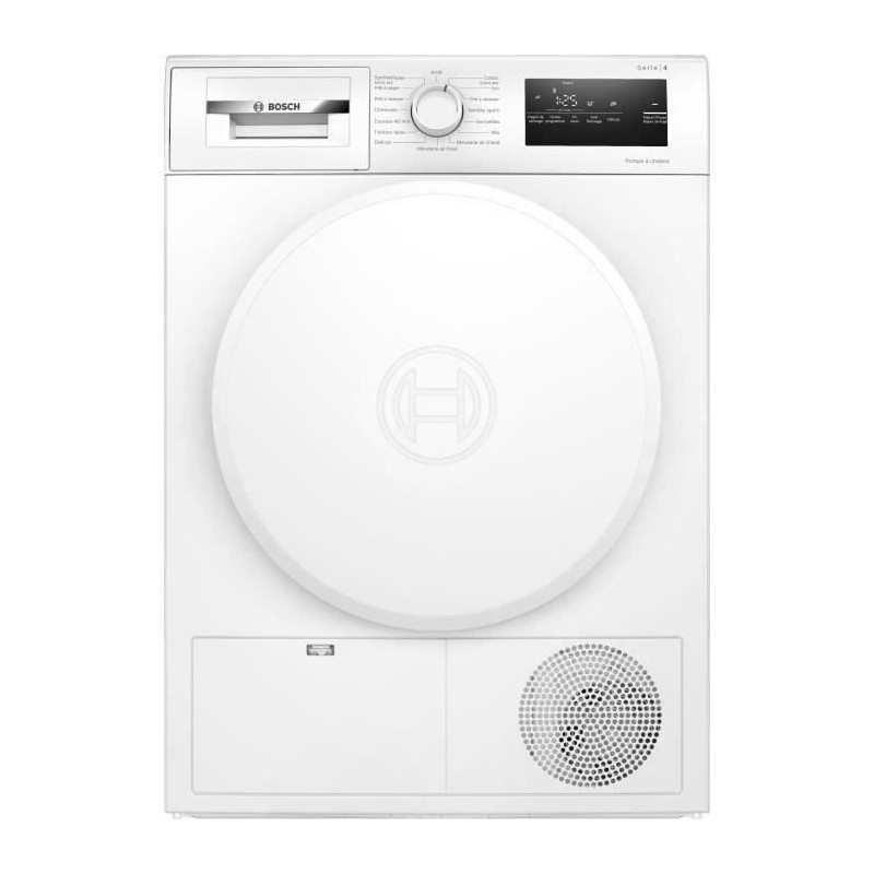 Seche-linge pompe a chaleur BOSCH WTH8300DFR SER4 - 8 kg - Blanc | ...