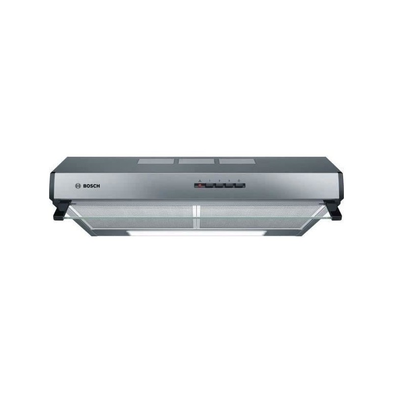 BOSCH DUL63CC50 -Musical Wall Hole-Evakuierung / Recycling-350 m3 Luft / h max Abgas-72 dB-3 Geschwindigkeit-L 60 cm-Inox