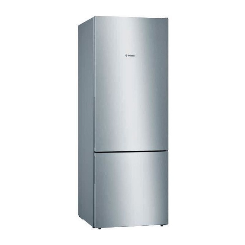 BOSCH KGV58VLEAS - Réfrigérateur combiné - 500 L (376 L + 124 L) - Froid low frost grande capacité- L 70 x H 191 cm - Inox