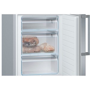 Kombinierter Kühlschrank - BOSCH - KGE398IBP - Klasse B - 343 l - 201 x 60 x 65 cm - Gebürsteter Stahl