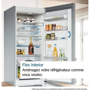 Kombinierter Kühlschrankpose - Libre Bosch - KGN49AIBT - 2 Türen - Kühlschrank: 311 l - Gefrierschrank: 129 l - 203x70x67c -