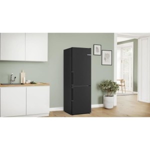 Kombinierter Kühlschrank - BOSCH - KGN36VXCT - Klasse C - 321 l - 186 x 60 x 66,50 cm - Schwarz gebürsteter Stahl