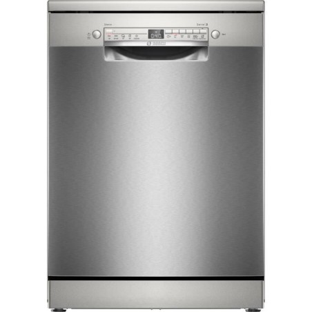 BOSCH SMS2HVI02E SER2 freistehender Geschirrspüler - 14 Maßgedecke - Induktion - L60cm - 46 dB - Besteckschublade - Edelstahl