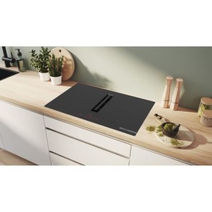 Aspirante-Induktionskochfeld – BOSCH SER6 – PVQ811H26E Schwarz – 4 Brenner – Home Connect – L802 x T522 mm