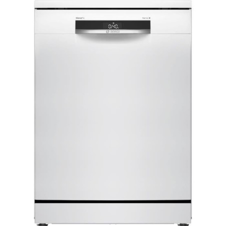 Lave-vaisselle pose libre BOSCH SSMS6ZCW12F SER6 - 14 couverts - Induction - L60cm - 38 dB - tiroir a couverts - Blanc