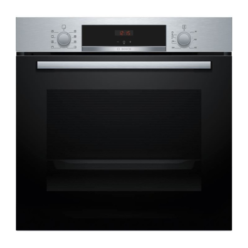 Ecoclean Einbaubackofen – BOSCH SER4 – Edelstahl – 71 l – Energieklasse A+ – 59,5 x 59,4 x 54,8 cm