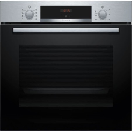 Ecoclean Einbaubackofen – BOSCH SER4 – Edelstahl – 71 l – Energieklasse A+ – 59,5 x 59,4 x 54,8 cm
