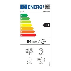 BOSCH SMI2HTS02E SER2 Halbeinbau-Geschirrspüler – 13 Maßgedecke – Induktion – L 60 cm – 46 dB – gebürsteter Stahl