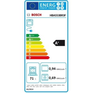 Ecoclean Einbaubackofen – BOSCH SER4 – Edelstahl – 71 l – Energieklasse A+ – 59,5 x 59,4 x 54,8 cm