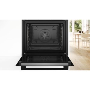 Four pyrolyse Softclose - BOSCH SER4 - HQG572BB3F - Noir - 8 modes de cuisson - 59,5 x 59,4 x 54,8 cm