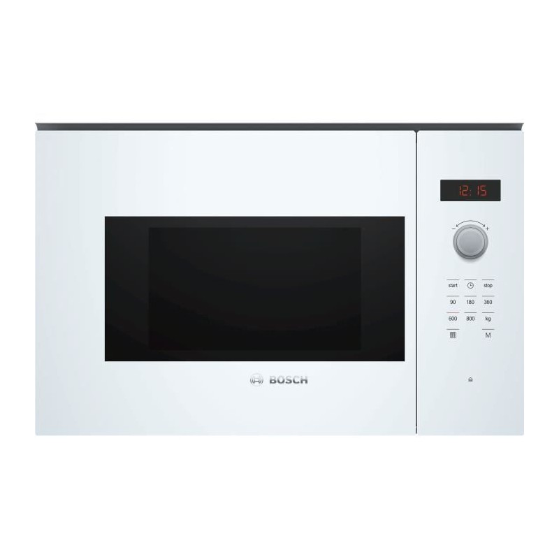 Micro-onde encastrable - BOSCH SER4 - BFL523MW1F - Blanc - 59,4 x 31,7 x 38,2 cm