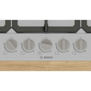 Table de cuisson a gaz - BOSCH Série 4 - 5 foyers - 52 x 75 x 4,5 cm - PGQ7B5K90 - Inox