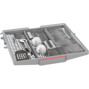 Lave-vaisselle pose libre BOSCH SMS6ZCI11F SER6 - 14 couverts - Induction - L60cm - 40 dB - Classe B - tiroir a couverts - Acier