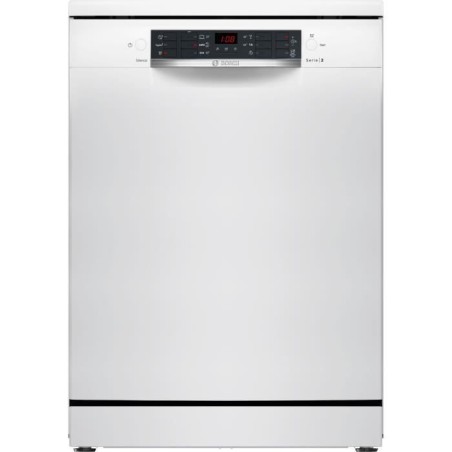Lave-vaisselle pose libre BOSCH SMS26AW01F SER2 - 12 couverts - Induction - L60cm - 48 dB - Blanc
