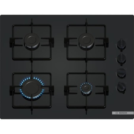 Gaskochfeld - BOSCH Serie 2 - 4 Brenner - 52 x 59 x 5,4 cm - POP6B6K30 - Schwarz