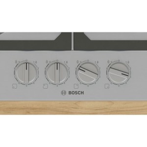 Table de cuisson a gaz - BOSCH Série 6 - 4 foyers - 52 x 58,2 x 4,5 cm - PCP6A5I90 - Inox