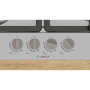 Table de cuisson a gaz - BOSCH Série 4 - 4 foyers - 52 x 58,2 x 4,5 cm - PGP6B5K90 - Inox