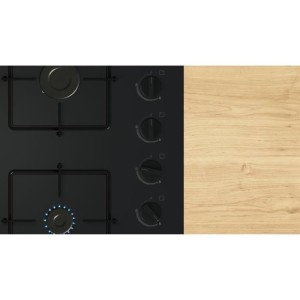 Gaskochfeld - BOSCH Serie 2 - 4 Brenner - 52 x 59 x 5,4 cm - POP6B6K30 - Schwarz