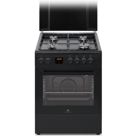 Continental Gas Cook CECG60FCB1 - 4 Lichter - L59.8 x P61 XH83CM- Schwarz