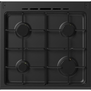 Continental Gas Cook CECG60FCB1 - 4 Lichter - L59.8 x P61 XH83CM- Schwarz