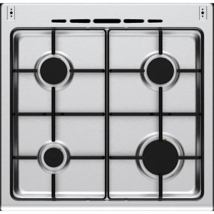 Continental Gas Cook CECG60FCS1 - 4 Lichter - L59.8 x P61 XH83CM- Silber