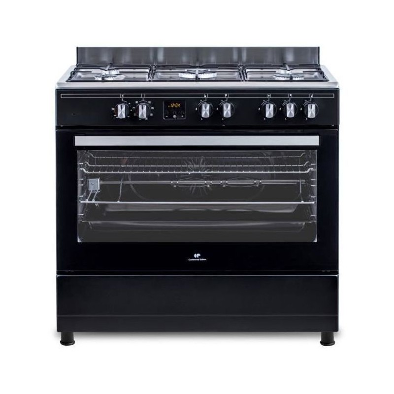 Multifunktions-Katalyseherd - CONTINENTAL EDISON - CECP9060BDD - 95 L - Digitalanzeige - L90 x H85 cm - Schwarz