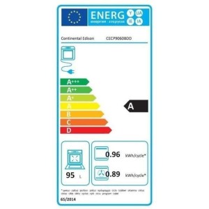 Multifunktions-Katalyseherd - CONTINENTAL EDISON - CECP9060IXDD - 95 L - Digitalanzeige - L90 x H85 cm - Edelstahl