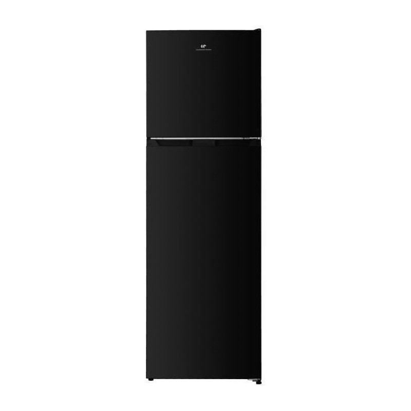 CONTINENTAL EDISON großer Kühlschrank mit Gefrierfach – 247 l – Total No Frost – Schwarz – L54,5 cm x H167 cm