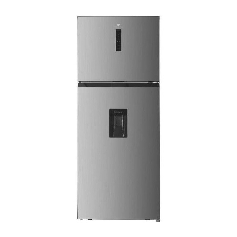 Kühlschrank hoch freien Gefrierschrank - Continental Edison - 413L - Gesamt ohne Frost - Edelstahl - L70 cm x H 178 cm