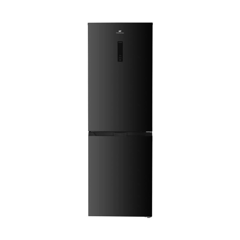 Réfrigérateur congélateur bas CONTINENTAL EDISON CEFC323NFB - 323L - Total No Frost - display sur la porte - Classe D - Noir
