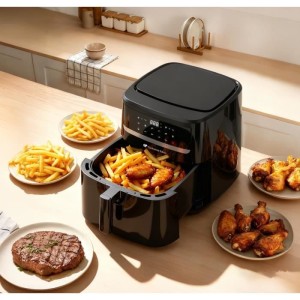 Continental Edison CEFR240092L Heißluftfritteuse – 1800 W – 9,2 l – Schwarz