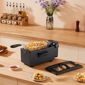 Friteuse - CONTINENTAL EDISON - CEFR3BLK - 3 L - 2000 W - 1 panier - Noir
