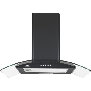 Hotte décorative - CONTINENTAL EDISON - CEH60GB2 - Classe A - 60 x 47 x 50,84 cm - Noir / Verre
