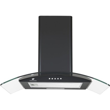 Hotte décorative - CONTINENTAL EDISON - CEH60GB2 - Classe A - 60 x 47 x 50,84 cm - Noir / Verre